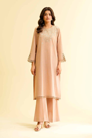 Nishat Linen 2 Piece - Dyed Embroidered Suit - 42501136 Online Shopping